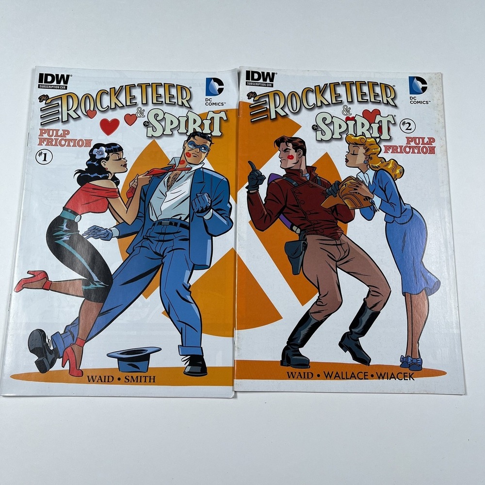 The Rocketeer & The Spirit Pulp Friction #1-2 IDW Subscription Cover Lot